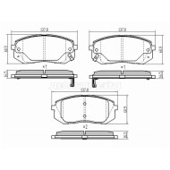 Колодки тормозные перед HYUNDAI IX35 09- I40 11-/JAC S3 SAT