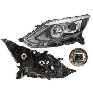 Фара NISSAN QASHQAI 14-17 лев диодная полоса SAT