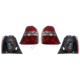 Фонари задние Тойота Хайлендер Toyota HighLander XU20 (2001-2007) комплект 2 штуки левый и правый SAT высокое качество